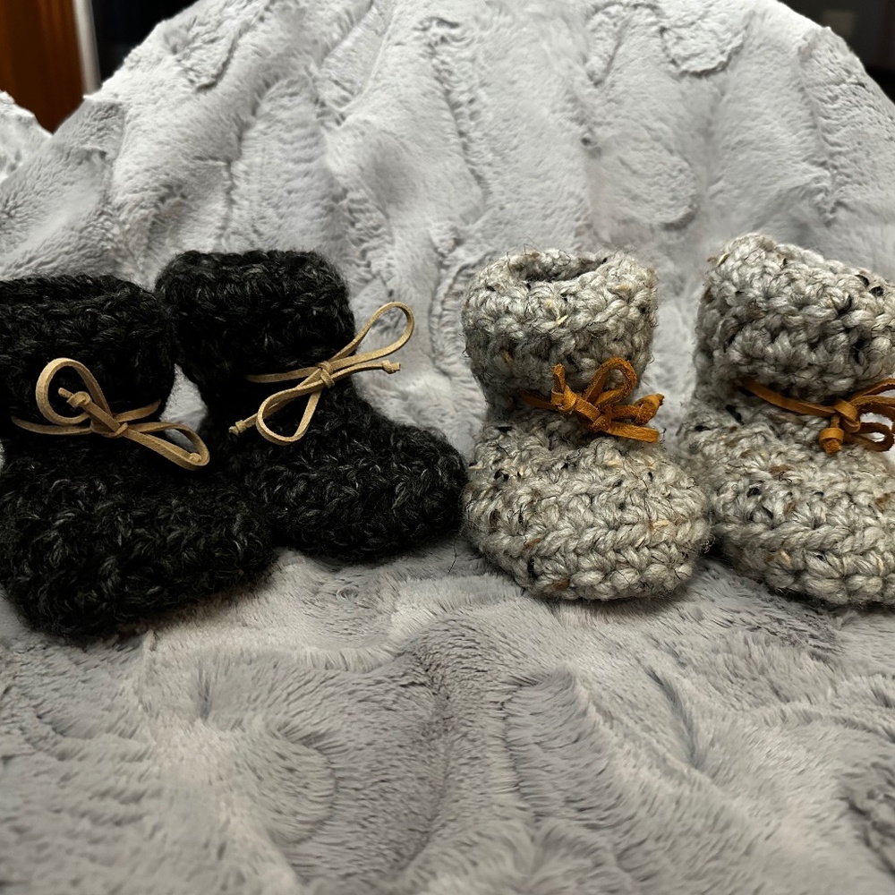 Handcrafted sheepskin slippers